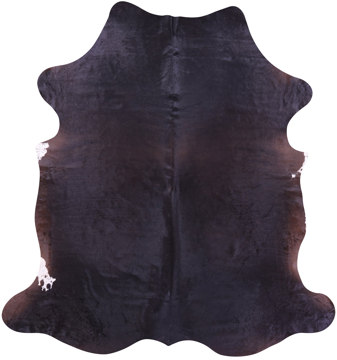 Brown Natural Hair-On Cowhide Rug - 7' 11" X 7' 4" - Golden Nile