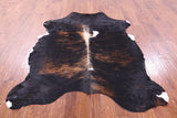 Tricolor Natural Hair-On Cowhide Rug - 7' 2" X 5' 8" - Golden Nile