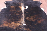 Tricolor Natural Hair-On Cowhide Rug - 7' 2" X 5' 8" - Golden Nile