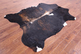 Tricolor Natural Hair-On Cowhide Rug - 7' 2" X 5' 8" - Golden Nile