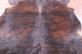 Brindle Natural Hair-On Cowhide Rug - 6' 10" X 6' 2" - Golden Nile