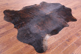 Brindle Natural Hair-On Cowhide Rug - 6' 10" X 6' 2" - Golden Nile