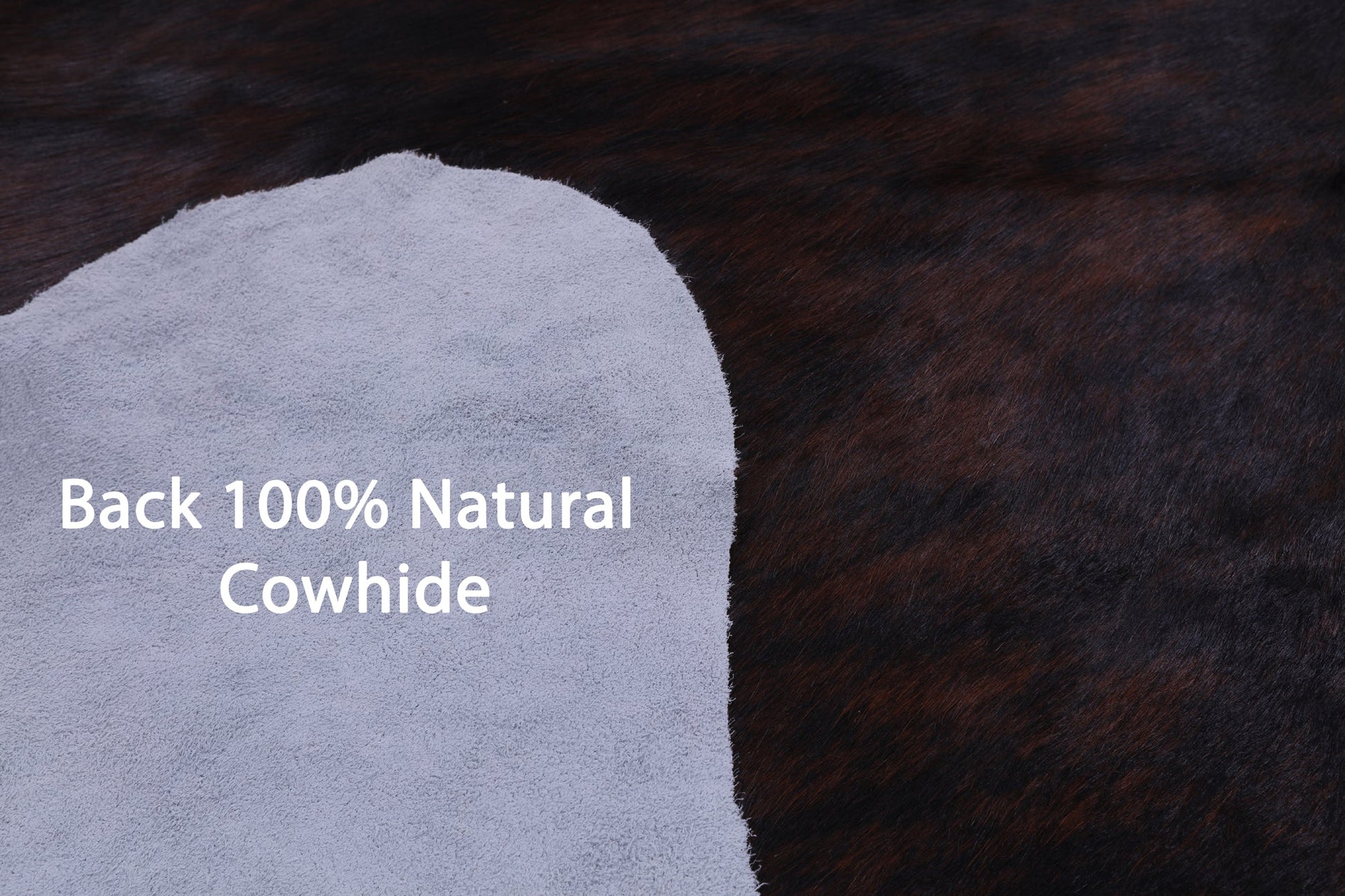 Brindle Natural Hair-On Cowhide Rug - 6' 10" X 6' 2" - Golden Nile