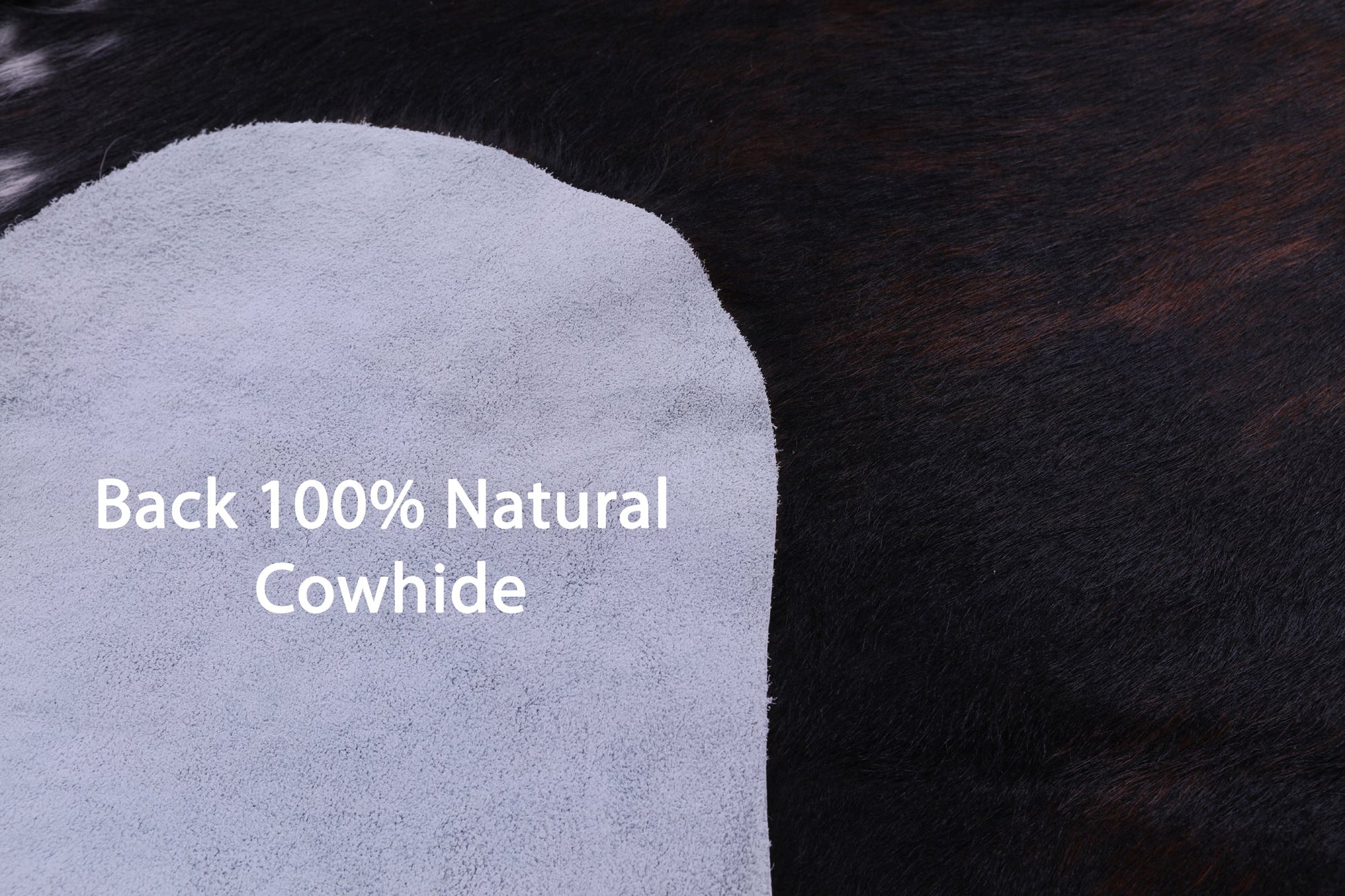 Tricolor Natural Hair-On Cowhide Rug - 6' 8" X 6' 6" - Golden Nile