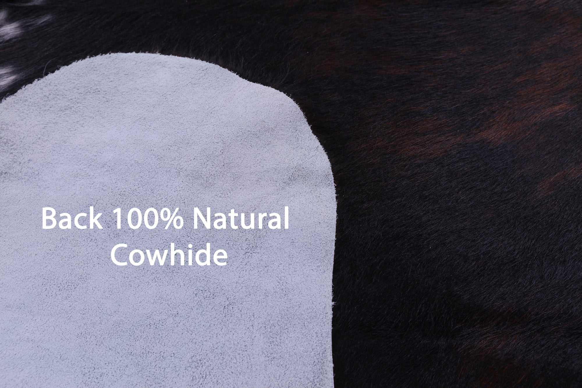 Tricolor Natural Hair-On Cowhide Rug - 6' 8" X 6' 6" - Golden Nile