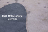 Tricolor Natural Hair-On Cowhide Rug - 6' 9" X 5' 11" - Golden Nile