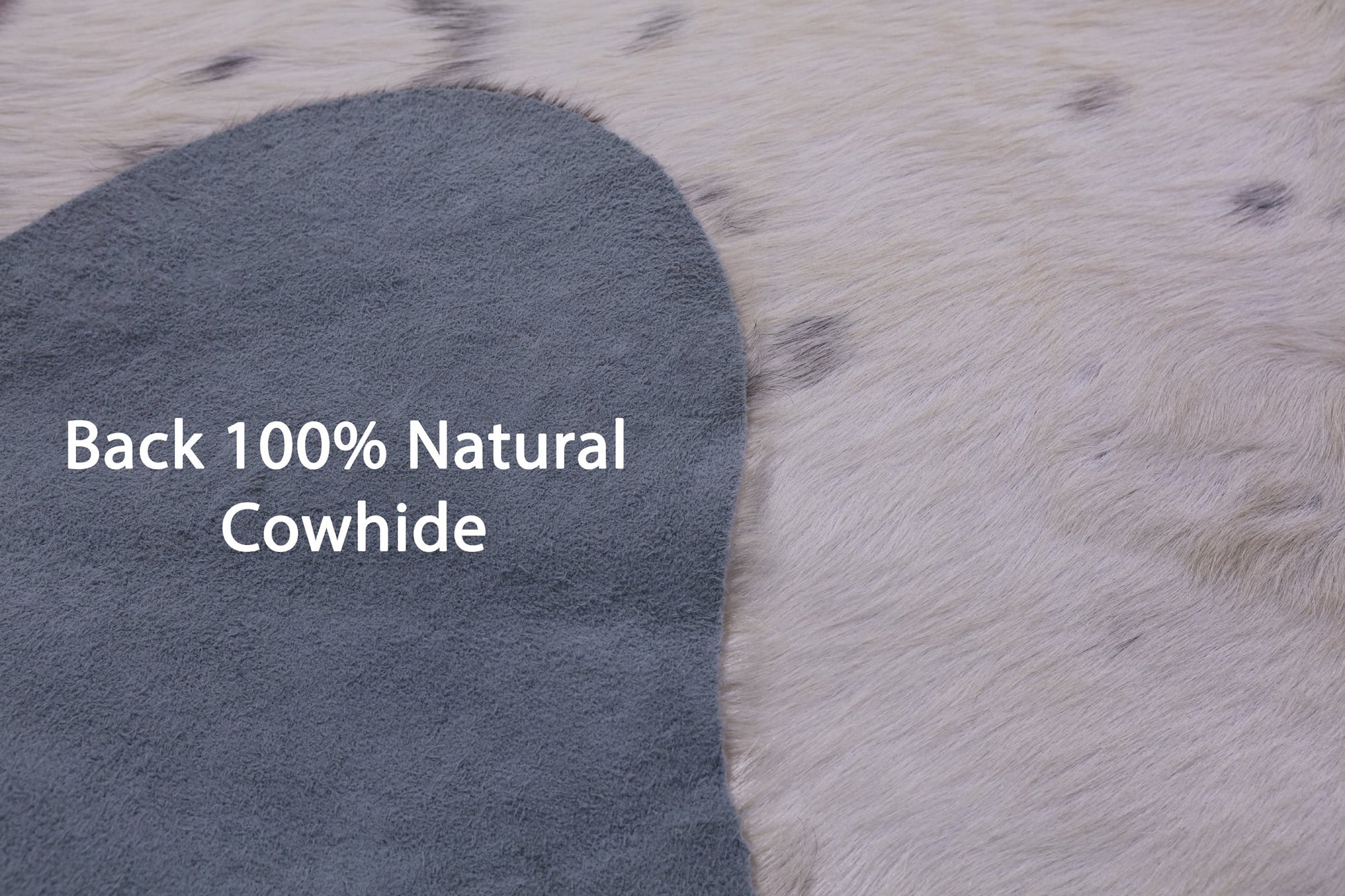 Tricolor Natural Hair-On Cowhide Rug - 6' 9" X 5' 11" - Golden Nile