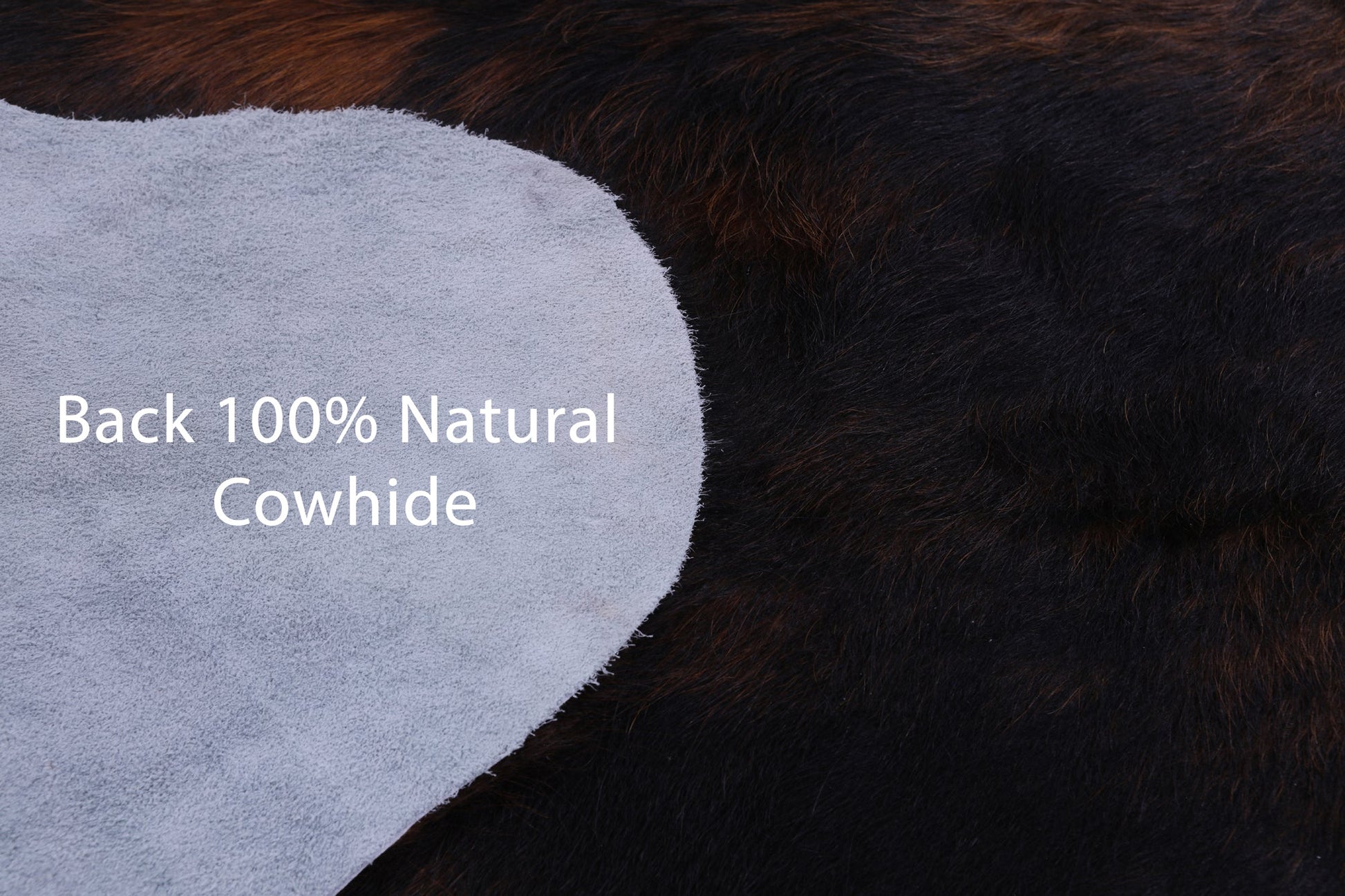 Brindle Natural Hair-On Cowhide Rug - 6' 11" X 6' 5" - Golden Nile