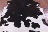 Brown & White Natural Hair-On Cowhide Rug - 7' 0" X 6' 2" - Golden Nile