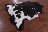 Brown & White Natural Hair-On Cowhide Rug - 7' 0" X 6' 2" - Golden Nile
