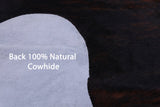 Tricolor Natural Hair-On Cowhide Rug - 6' 7" X 6' 0" - Golden Nile