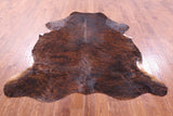 Brindle Natural Hair-On Cowhide Rug - 6' 11" X 6' 3" - Golden Nile
