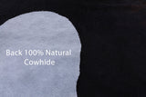 Black Natural Hair-On Cowhide Rug - 6' 11" X 6' 2" - Golden Nile