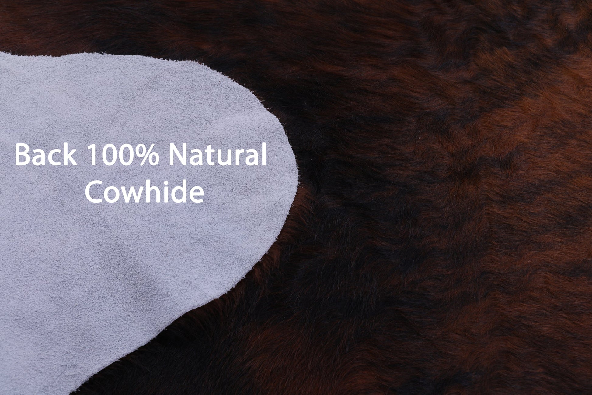 Tricolor Natural Hair-On Cowhide Rug - 7' 1" X 6' 4" - Golden Nile