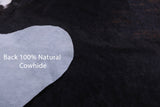 Brown Natural Hair-On Cowhide Rug - 7' 0" X 6' 4" - Golden Nile