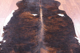 Tricolor Natural Hair-On Cowhide Rug - 6' 10" X 6' 2" - Golden Nile