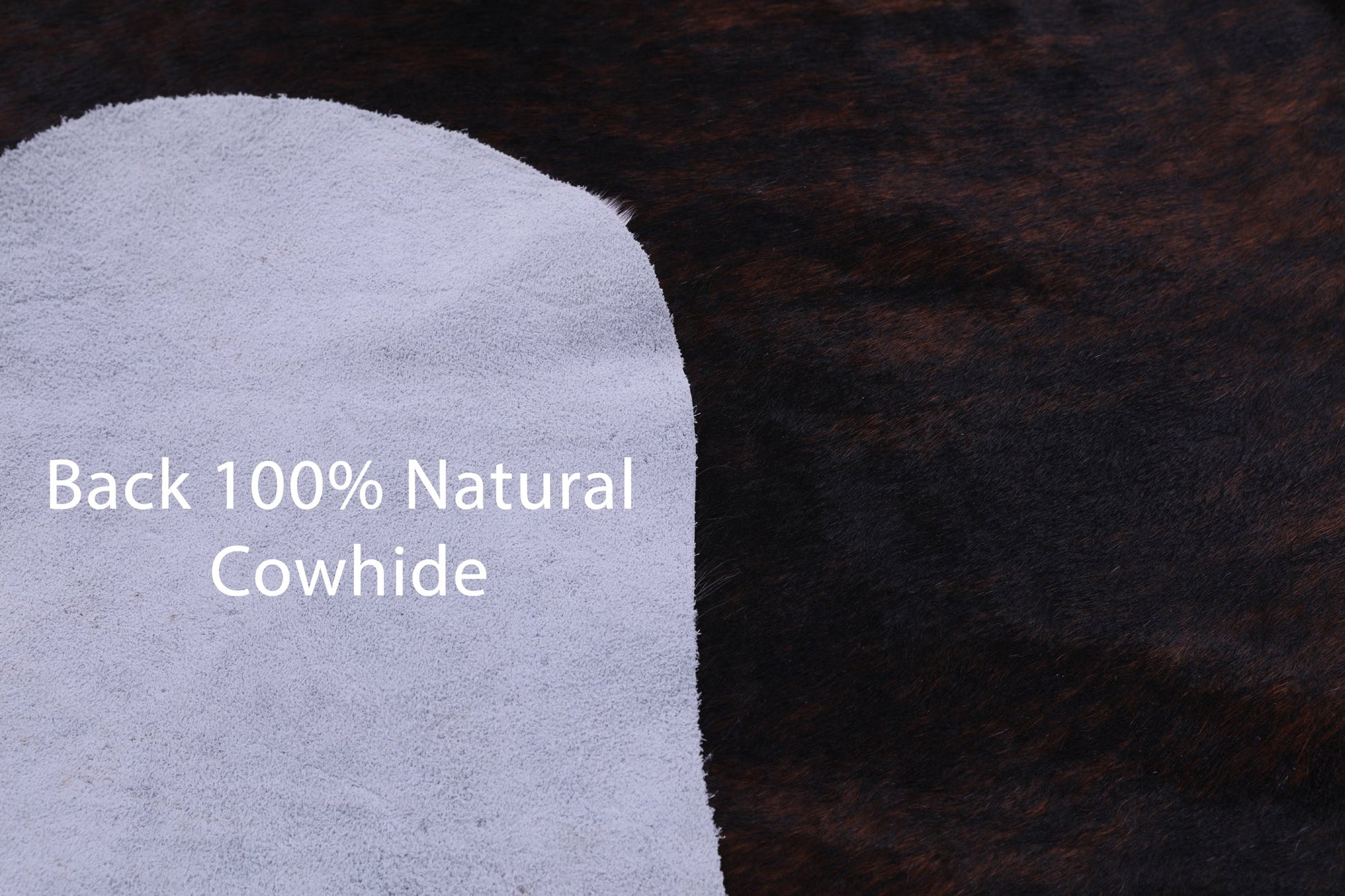 Tricolor Natural Hair-On Cowhide Rug - 6' 10" X 6' 2" - Golden Nile