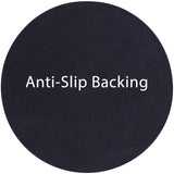 Round Black & White Natural Cowhide Hair-On Star Patchwork Area Rug - 4' 9" X 4' 9" - Golden Nile