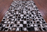 Wabi-Sabi Natural Cowhide Hand Stitched Patchwork Rug - 6' 10" X 9' 9" - Golden Nile