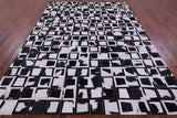 Black & White Wabi-Sabi Natural Cowhide Hand Stitched Patchwork Rug - 6' 10" X 9' 9" - Golden Nile