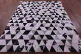 Light Pink Natural Cowhide Hand Stitched Patchwork Rug - 6' 8" X 8' 5" - Golden Nile