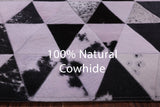 Light Pink Natural Cowhide Hand Stitched Patchwork Rug - 6' 8" X 8' 5" - Golden Nile