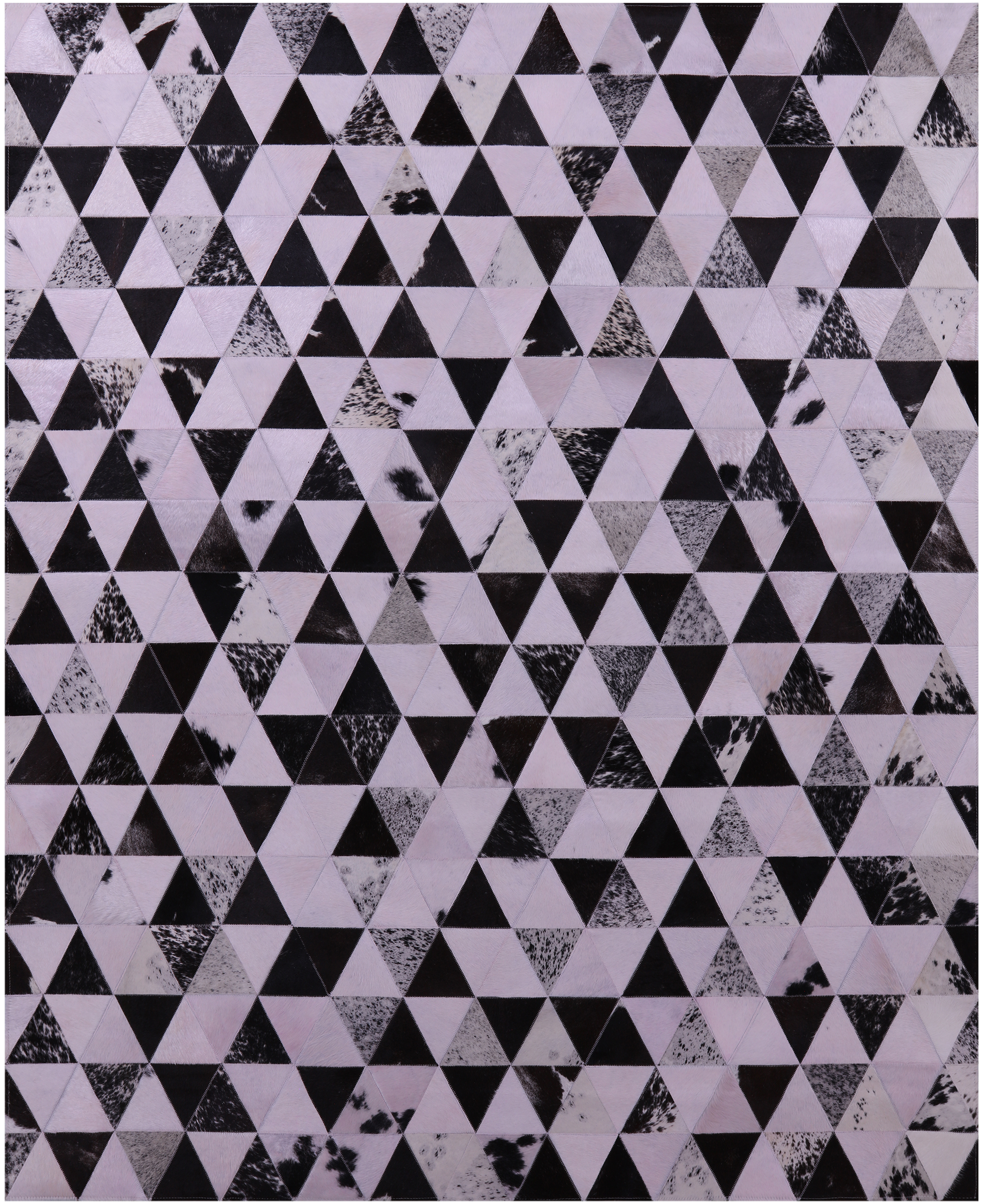 Light Pink Natural Cowhide Hand Stitched Patchwork Rug - 6' 8" X 8' 5" - Golden Nile