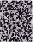 Black & White Salt & Pepper Natural Cowhide Hand Stitched Patchwork Rug - 6' 8" X 8' 5" - Golden Nile