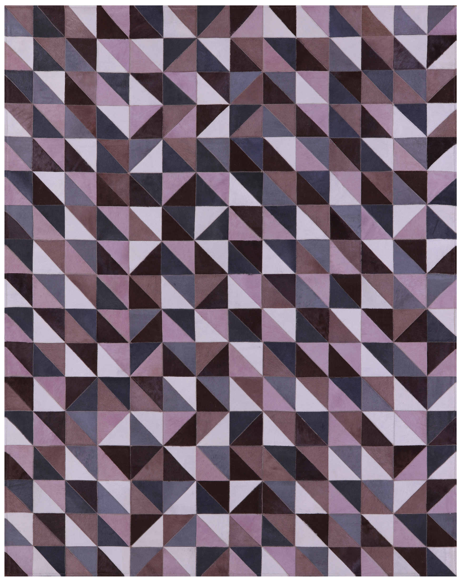 Natural Cowhide Hand Stitched Patchwork Rug - 6' 7" X 8' 2" - Golden Nile