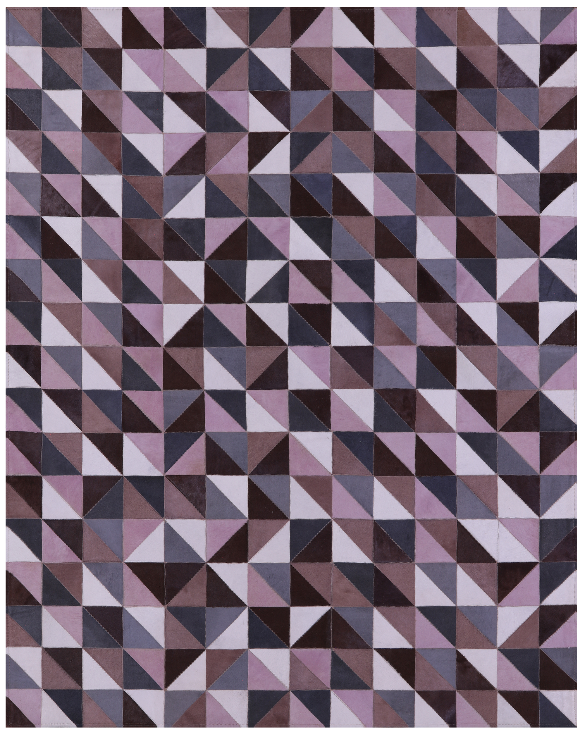 Natural Cowhide Hand Stitched Patchwork Rug - 6' 7" X 8' 2" - Golden Nile