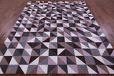 Natural Cowhide Hand Stitched Patchwork Rug - 6' 7" X 8' 2" - Golden Nile