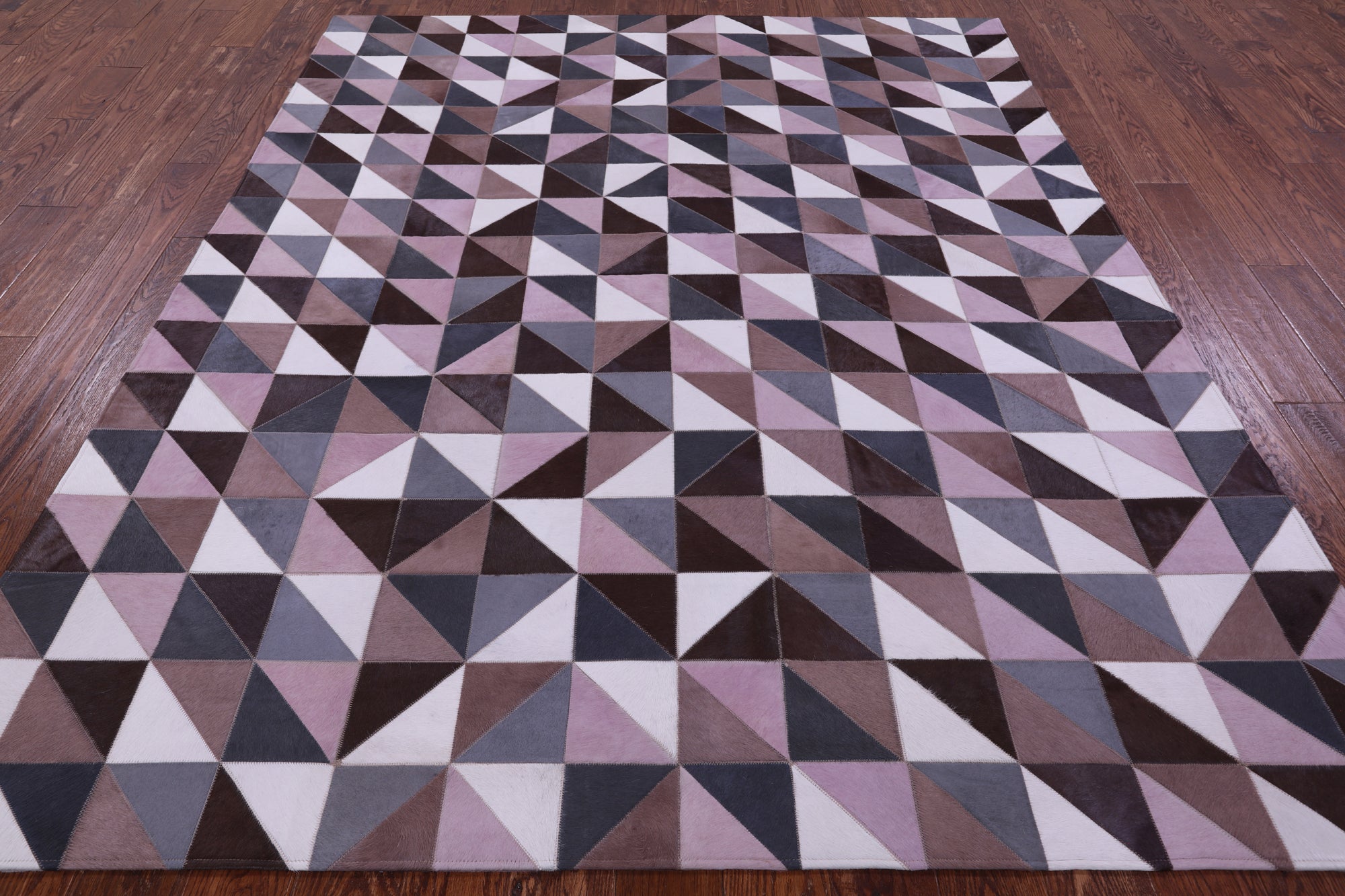 Natural Cowhide Hand Stitched Patchwork Rug - 6' 7" X 8' 2" - Golden Nile