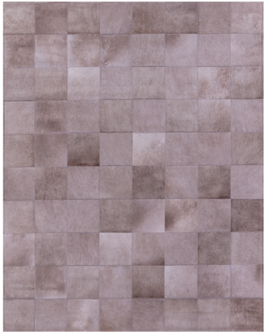 Light Brown Natural Cowhide Hand Stitched Patchwork Rug - 5' 3