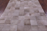 Light Brown Natural Cowhide Hand Stitched Patchwork Rug - 5' 3" X 6' 6" - Golden Nile