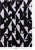 Black & White Gradient Brickwork Natural Cowhide Hand Stitched Patchwork Rug - 3' 3" X 5' 0" - Golden Nile