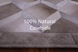 Brown Natural Cowhide Hand Stitched Patchwork Rug - 3' 3" X 5' 0" - Golden Nile