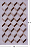 Brown & White Natural Cowhide Hand Stitched Patchwork Rug - 3' 3" X 5' 0" - Golden Nile