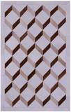 Brown & White Natural Cowhide Hand Stitched Patchwork Rug - 3' 3" X 5' 0" - Golden Nile