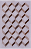 Brown & White Natural Cowhide Hand Stitched Patchwork Rug - 3' 3" X 5' 0" - Golden Nile