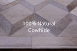 Brown Natural Cowhide Hand Stitched Patchwork Rug - 3' 3" X 5' 0" - Golden Nile