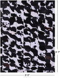 Black & White Natural Cowhide Hand Stitched Patchwork Rug - 5' 0" X 6' 7"