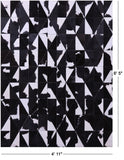 Black & White Natural Cowhide Hand Stitched Patchwork Rug - 4' 11" X 6' 5" - Golden Nile