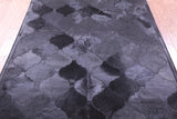 Lantern Tile Black Natural Cowhide Hand Stitched Patchwork Rug - 4' 10" X 6' 6" - Golden Nile