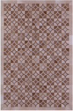 Brown Natural Cowhide Hand Stitched Patchwork Rug - 6' 4" X 9' 5" - Golden Nile