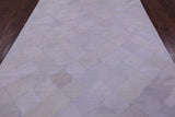 Natural Cowhide Hand Stitched Patchwork Rug - 6' 8" X 8' 4" - Golden Nile