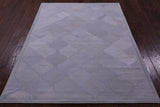 Lantern Tile White Natural Cowhide Hand Stitched Patchwork Rug - 4' 10" X 6' 7" - Golden Nile