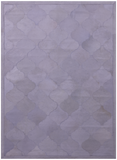 Lantern Tile White Natural Cowhide Hand Stitched Patchwork Rug - 4' 10" X 6' 7" - Golden Nile