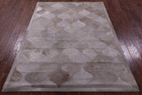 Brown Natural Cowhide Hand Stitched Patchwork Rug - 5' 0" X 6' 7" - Golden Nile
