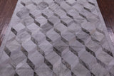Grey Brindle Natural Cowhide Hand Stitched Patchwork Rug - 5' 0" X 6' 7" - Golden Nile