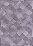Lantern Tile Grey Natural Cowhide Hand Stitched Patchwork Rug - 4' 10" X 6' 7" - Golden Nile